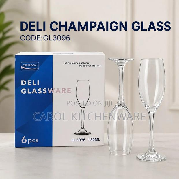 6 Pc Champagne Glass / 6 Pc Wine Glass