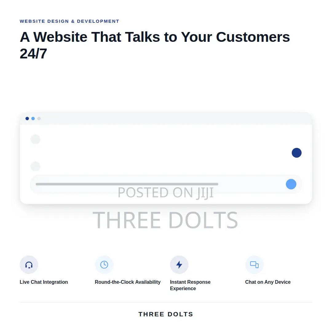 Interactive Website Design With Live Chat