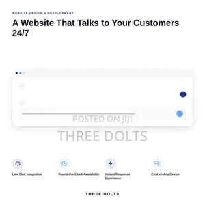 Interactive Website Design With Live Chat