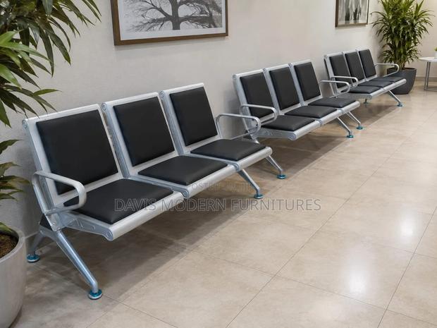 Black Public Waiting Seats - main view