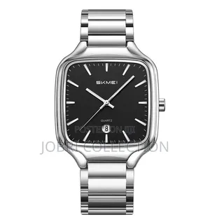 Skmei Square Face Stainless Steel Sliver Watch