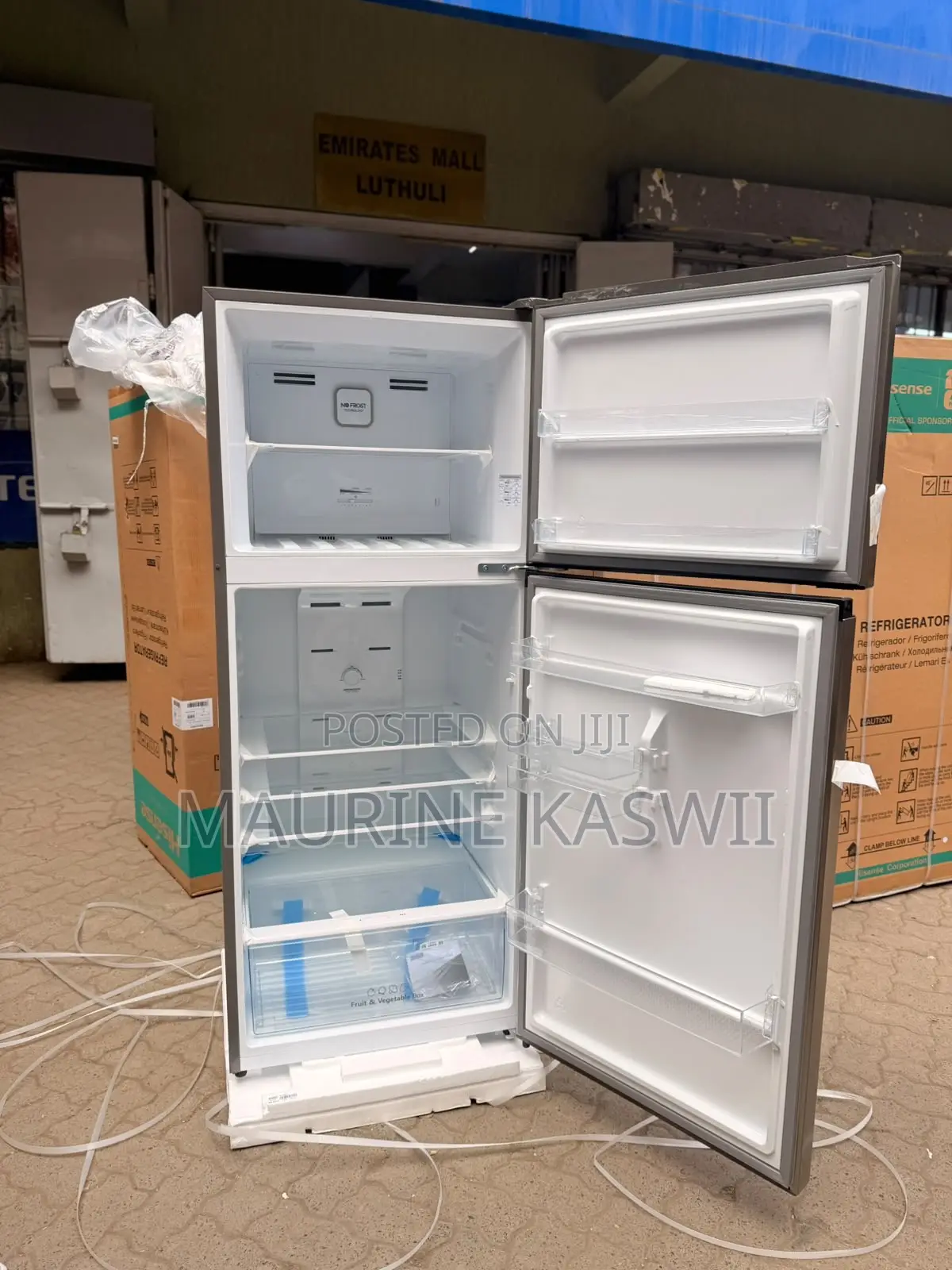 Hisense 424 L Double Door No Frost-Ref418dr