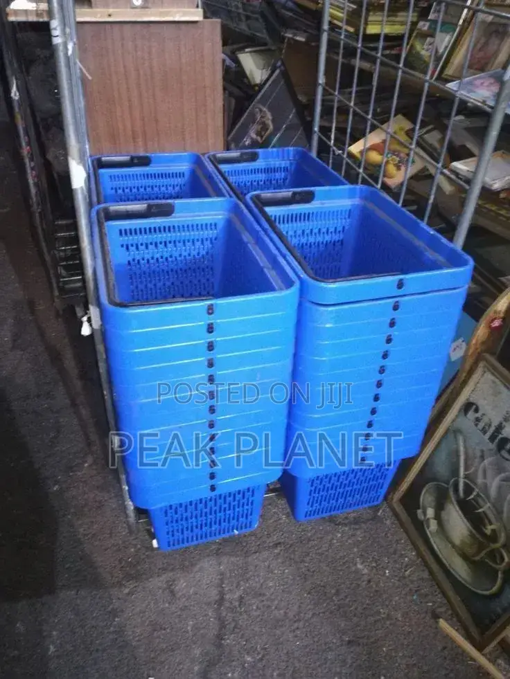 Plastic Shopping Basket With Handles – Strong and Easy to Use