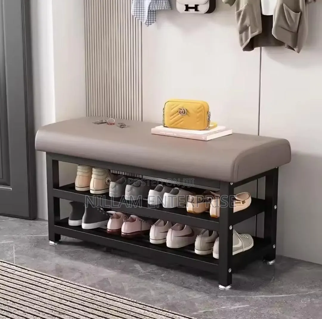 *Entry Way Shoe Rack, Bench