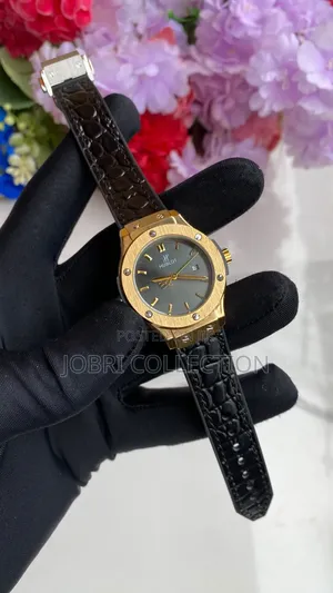 Ladies Hublot Leather Strap Watch