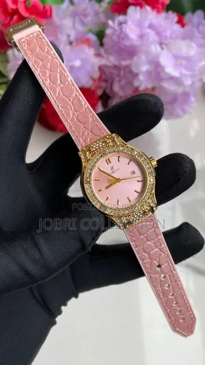 Ladies Hublot Leather Strap Watch