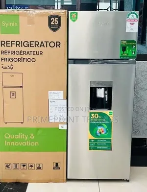 Syinix 210 LTRS Double Door Fridge With Water Dispenser Inbuilt Guard