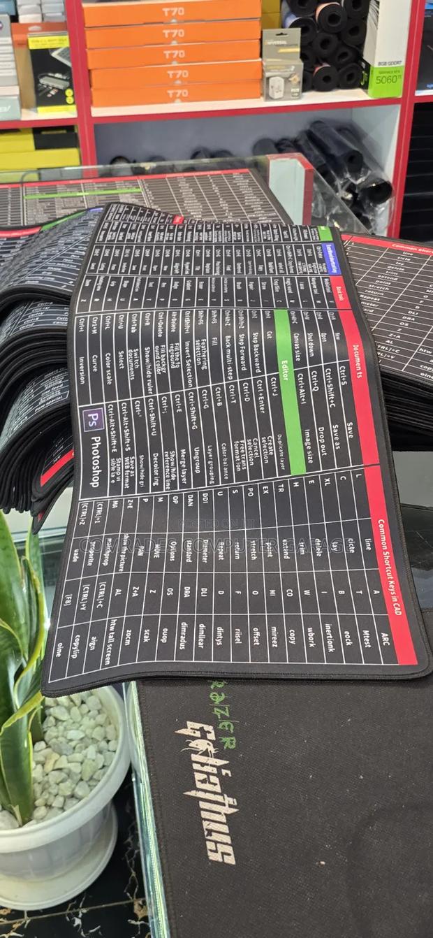 Mouse Pad 800 by 300 With Shortcuts - main view