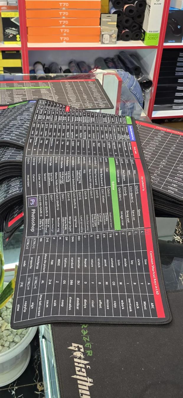 Mouse Pad 800 by 300 With Shortcuts - thumbnail 2