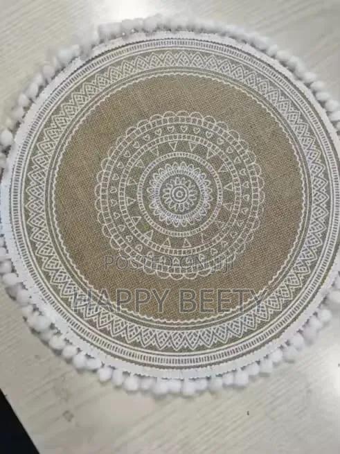 Round Wooven Jute Table Mats - thumbnail 5