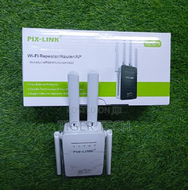 Pix Link Lv-Wr09 300mbps Wireless-N Repeater/Router/Ap-With 4 Antennae