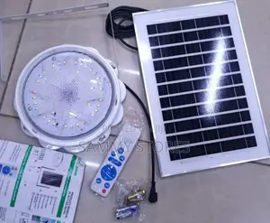 High-Brightness Solar Ceiling Light With Remote and Long Cable