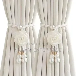 Creative Camelia Flower Decorative Curtain Tieback