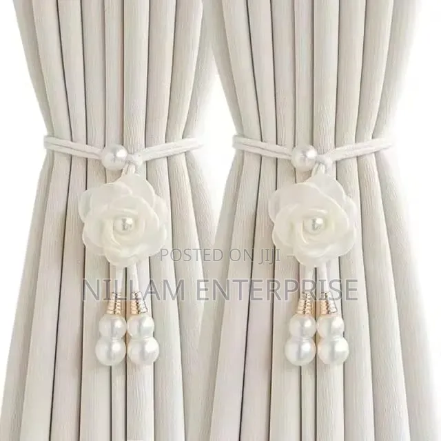Creative Camelia Flower Decorative Curtain Tieback