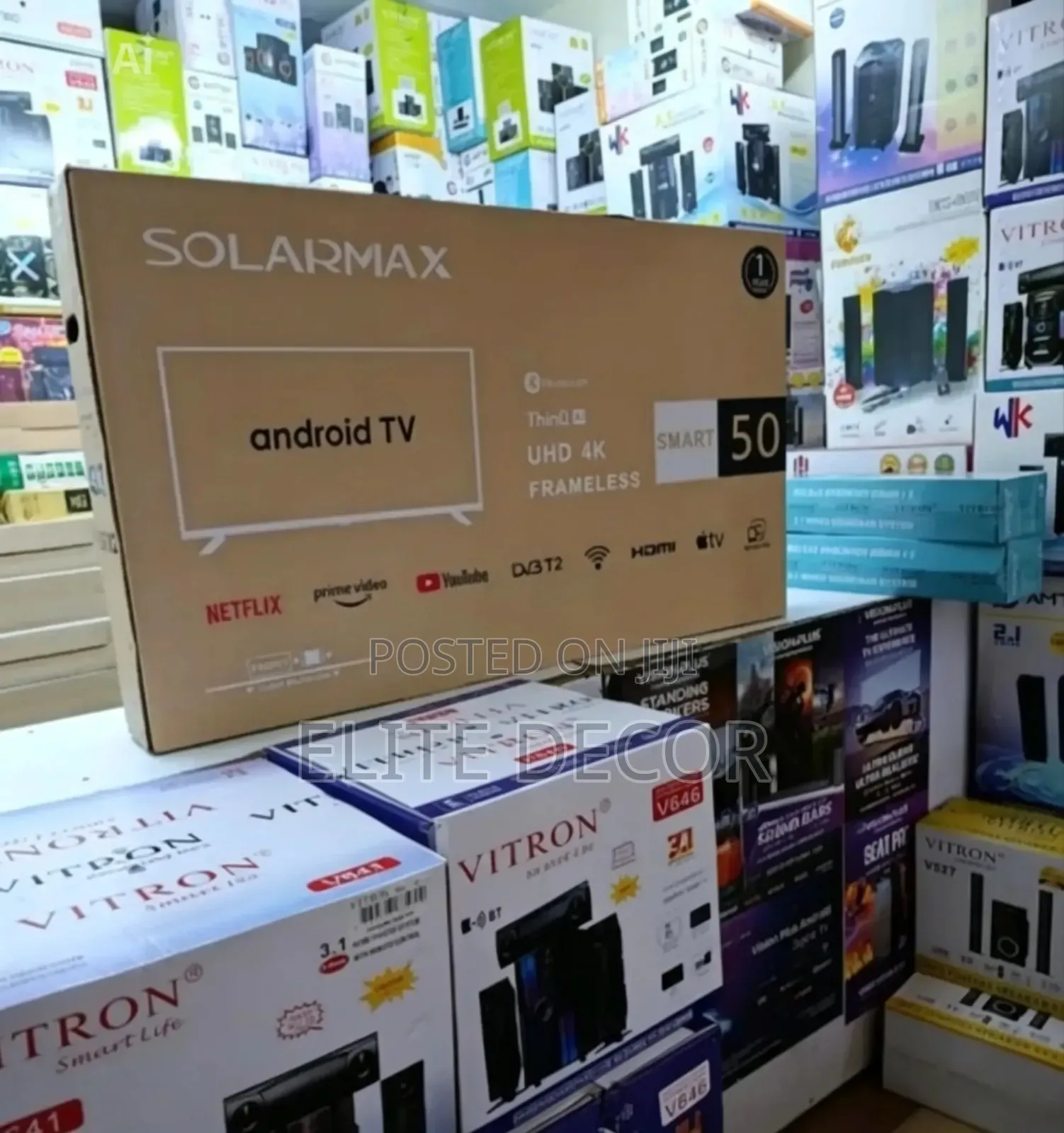 Solarmax 50" Inch Uhd Smart Android Tv | Frameless | Bluetooth | Wifi