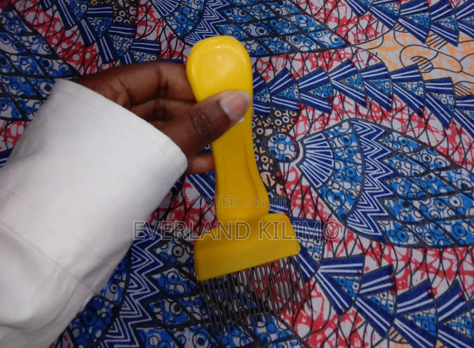 Yellow Stainless Uncapping Fork for Bee Keepers