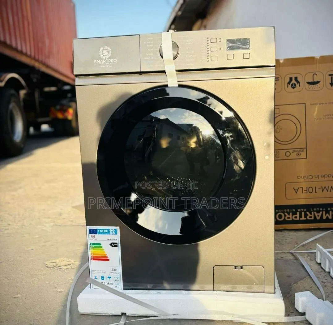 Smartpro 10kg Front Load Washing Machine – Large Capacity Wash Spin