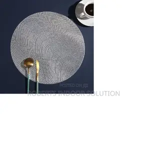 Anti-Skid Silver PVC Table Mats