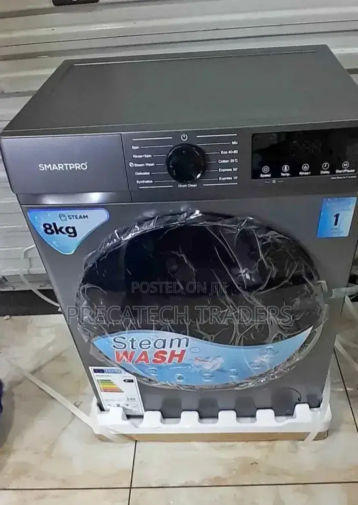 Washing Machine Smartpro 8kg Front Load Washer With Steam Wash