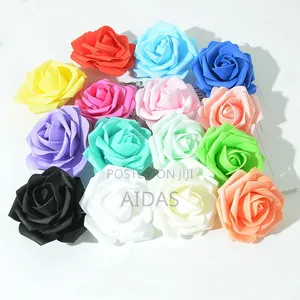 7cm Big Foam Rose Heads Artificial Roses Flowers Fake Heads Wedding