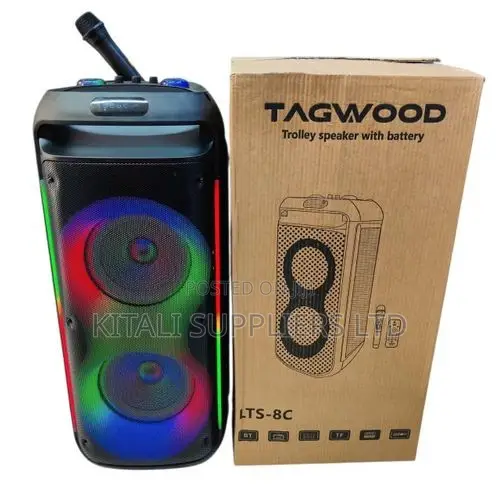 Tagwood LTS-8c Bluetooth Trolley Speaker With Wireless Microphone