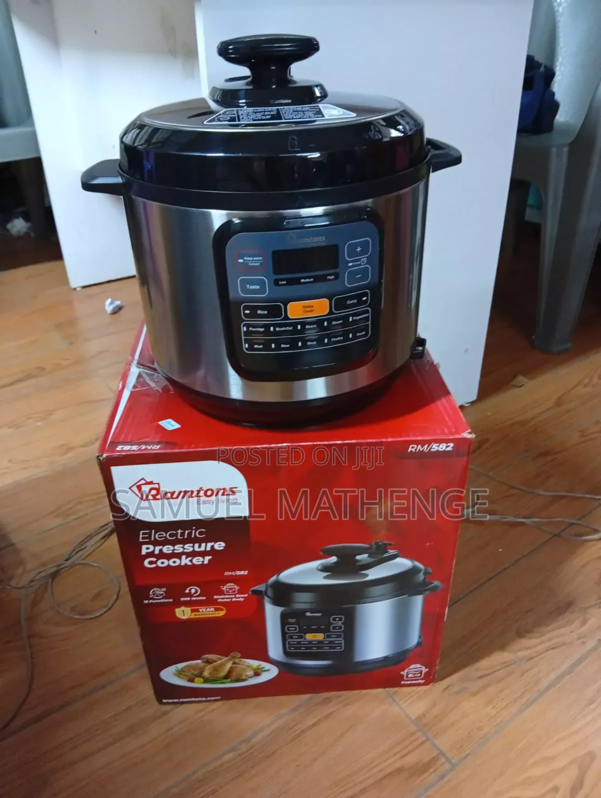 Ramtons Rm/582 6l Electric Pressure Cooker Digital Multi Cooker