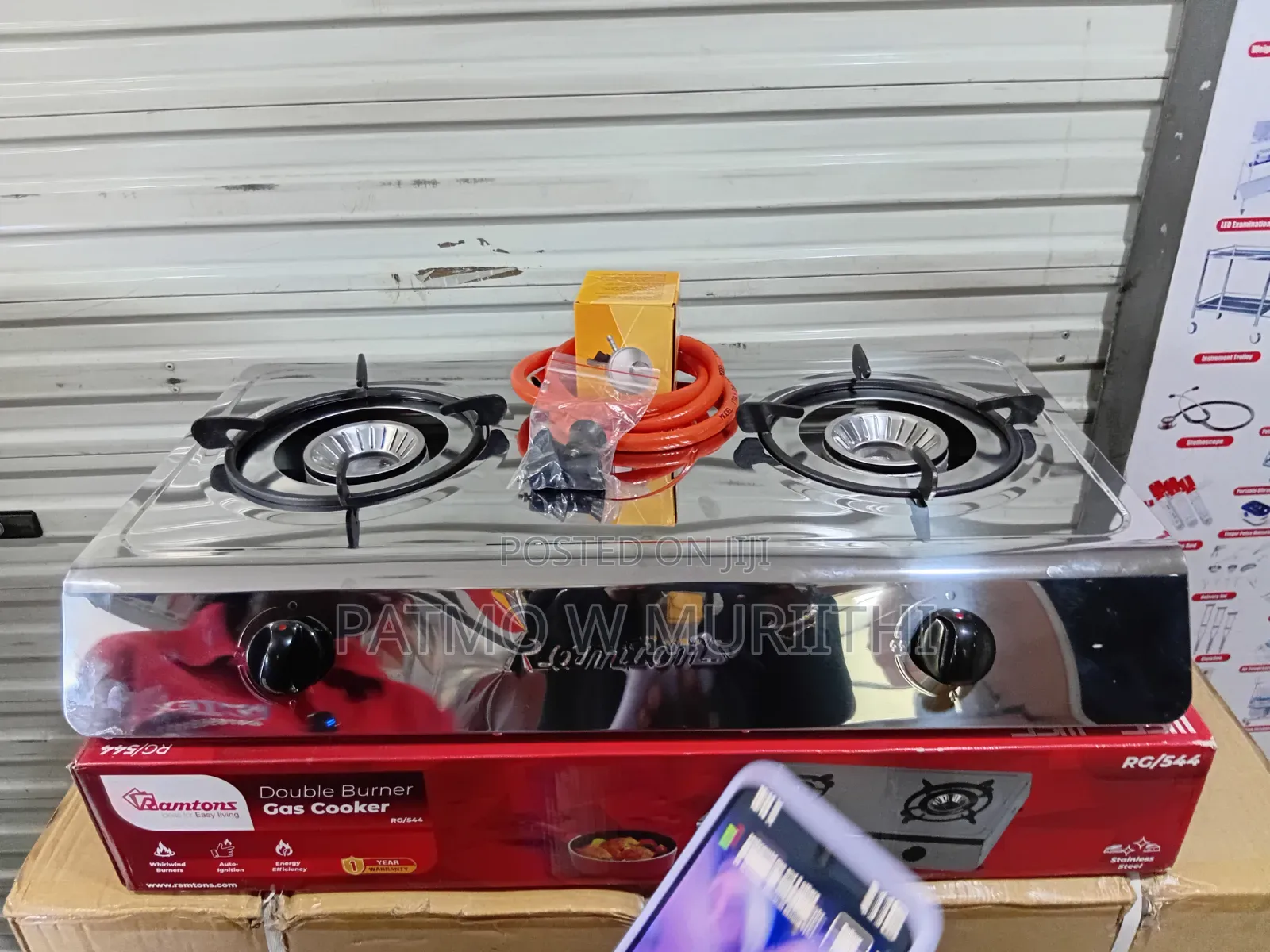 Ramtons Double Burner Cooker Stainless