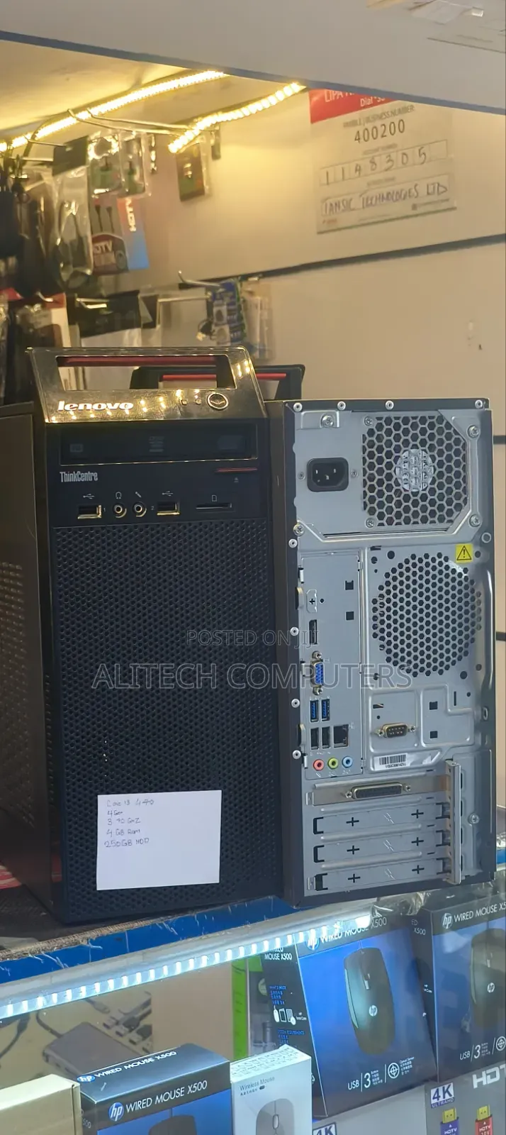 Desktop Computer Lenovo ThinkCentre M700 4GB Intel Core i3 HDD 256GB