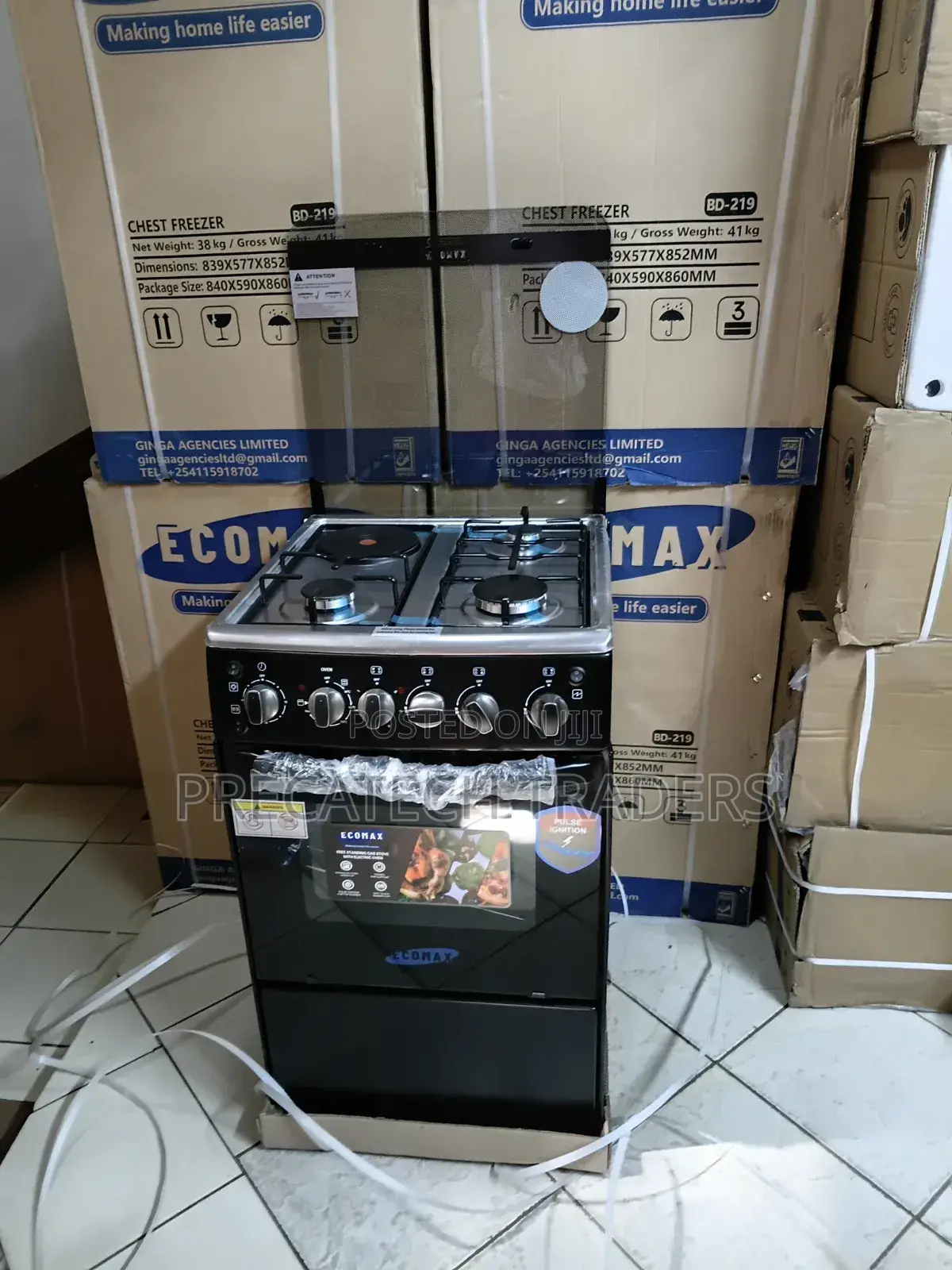 Ecomax 50x55 Gas Cooker With Electric Oven