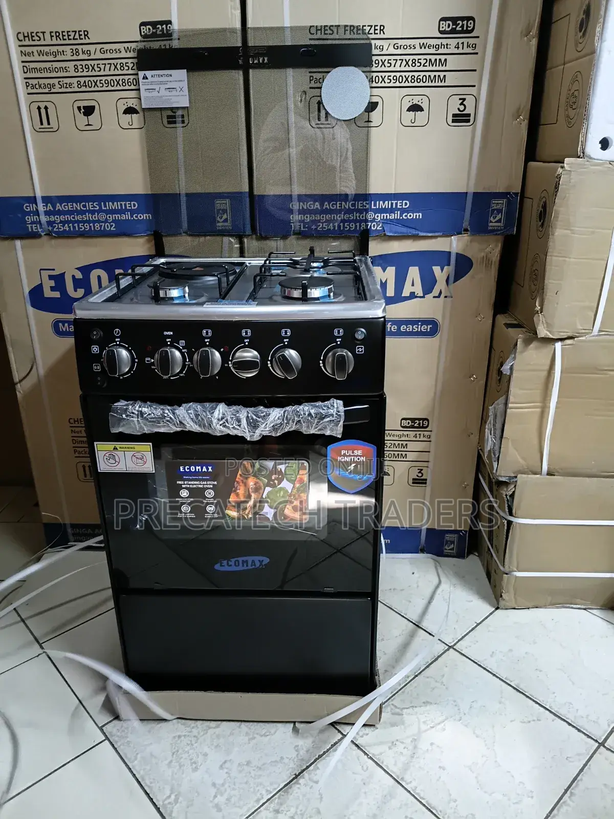 Ecomax 50x55 Cooker With Grill Pulse Ignition
