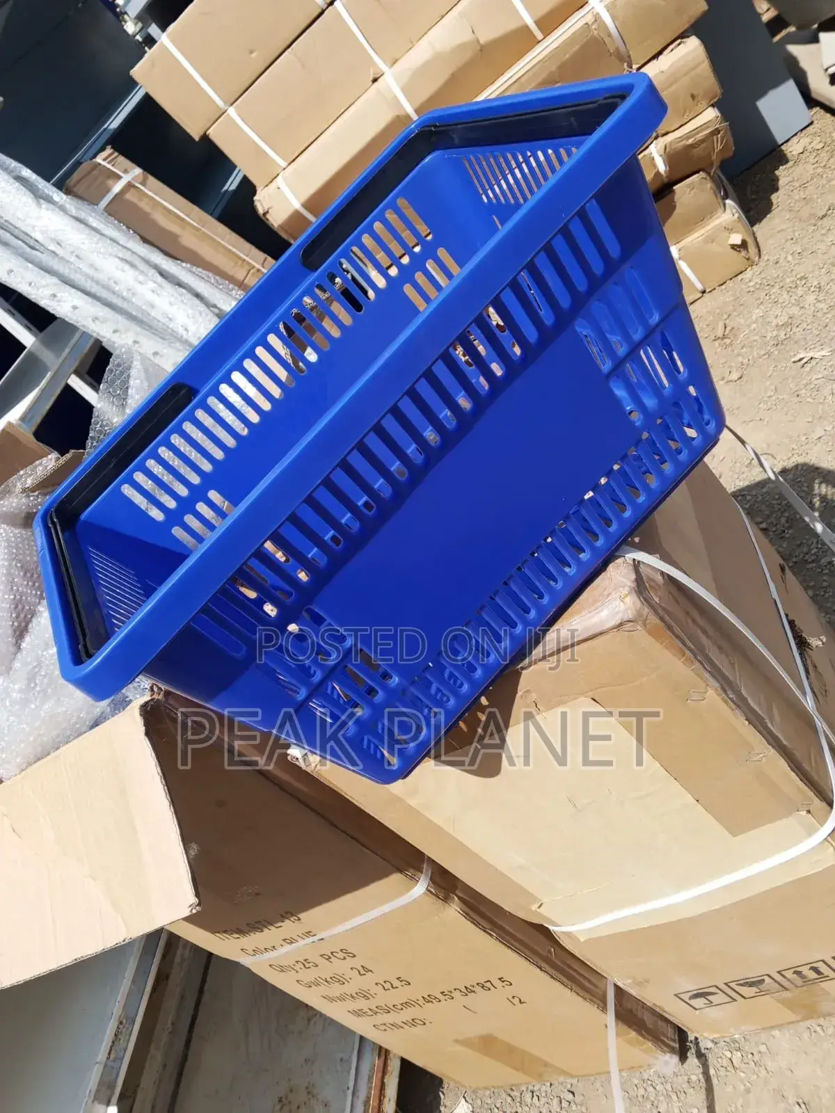 Stackable Carry Basket for Groceries, Markets and Home Use