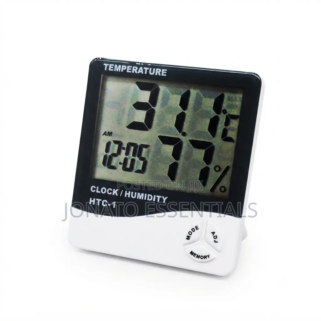 Digital Temperature And Humidity Meter Clock