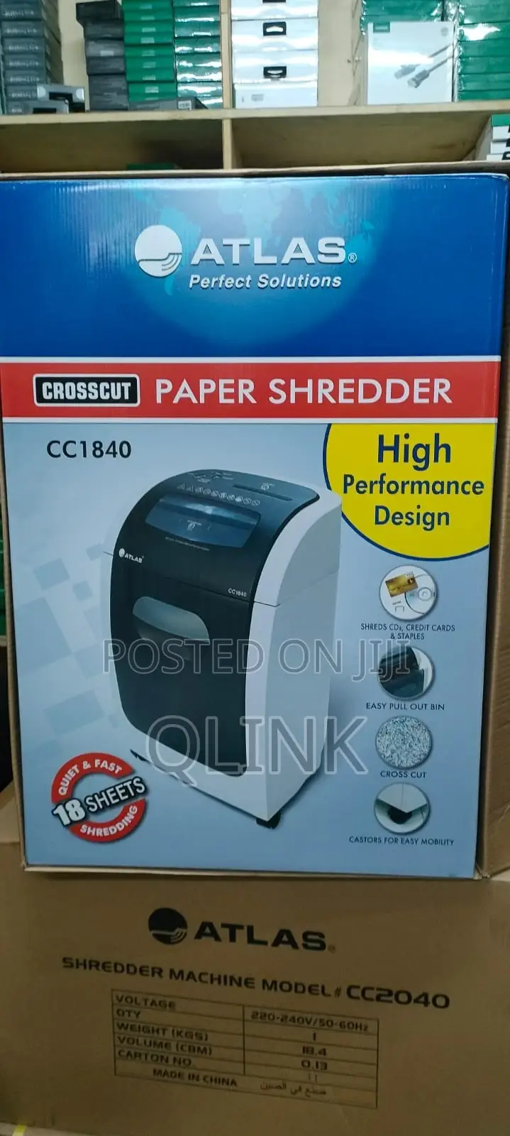 Atlas Cc1840 Crosscut 18 Sheets Paper Shredder