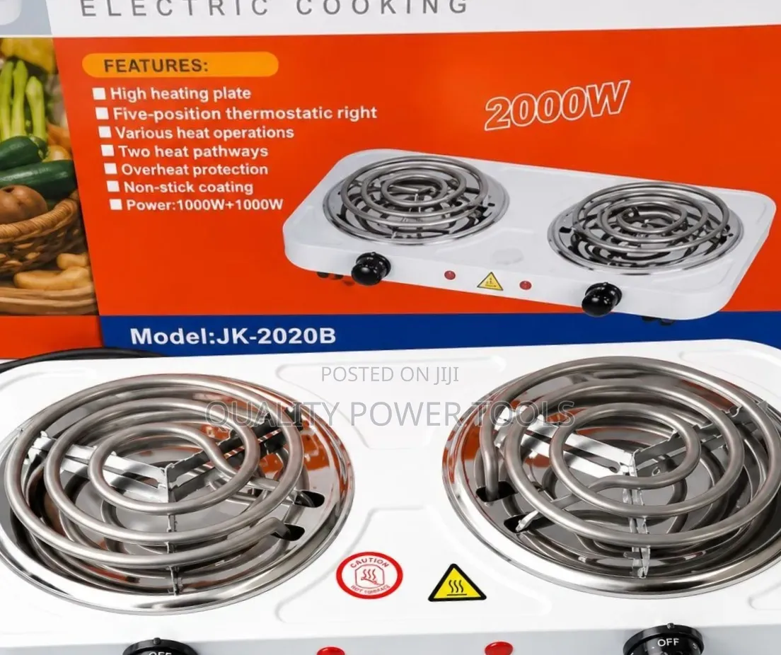 Double Spiral Hotplate Cooker,With 2000w Total Power