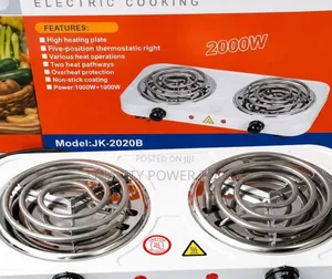 Double Spiral Hotplate Cooker,With 2000w Total Power