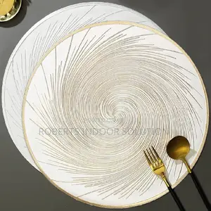 Round Gold and Silver Placemats