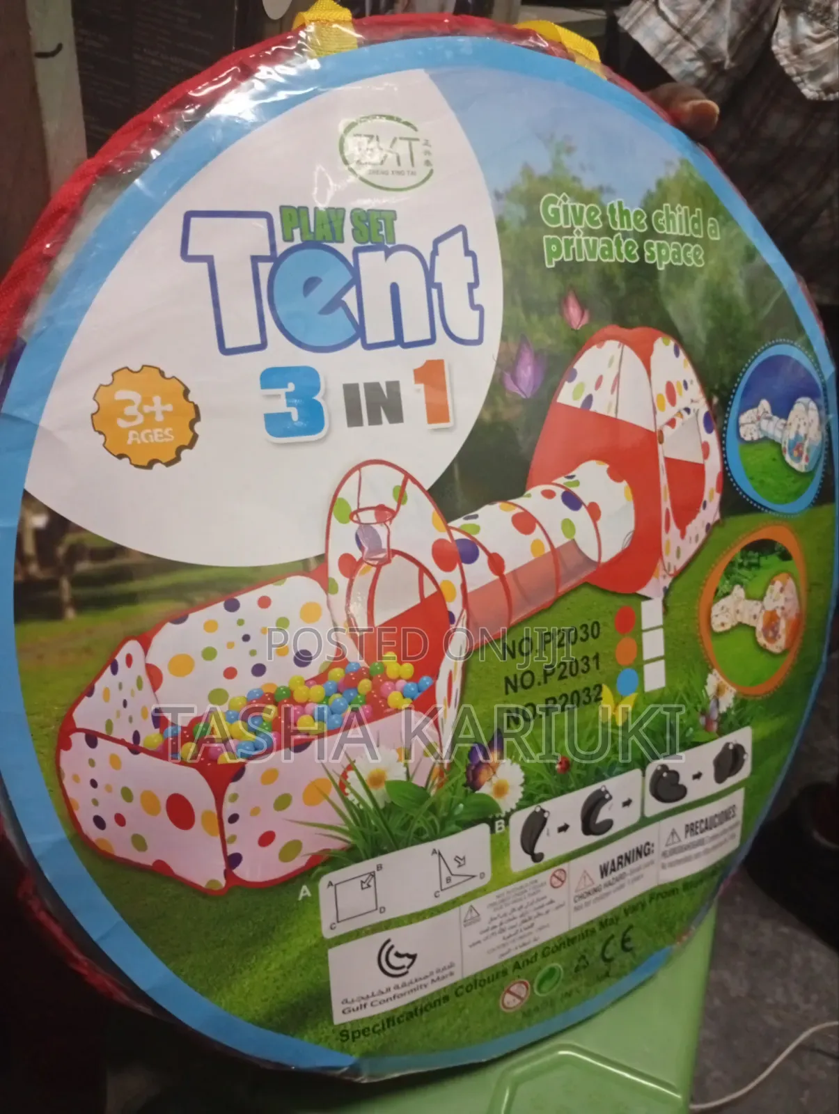 Play Set Tent 3 in 1 for Kids _ Pink and Blue Colour