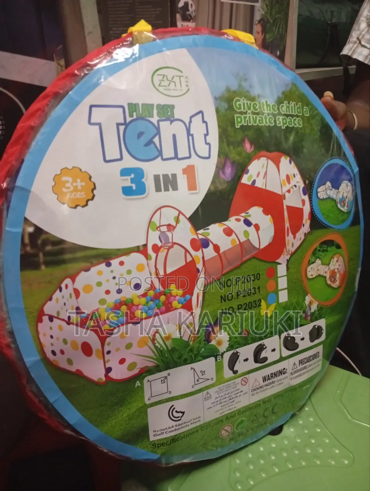 Play Set Tent 3 in 1 for Kids _ Pink and Blue Colour