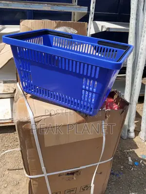 Easy-to-Clean Grocery Basket for Everyday Shopping