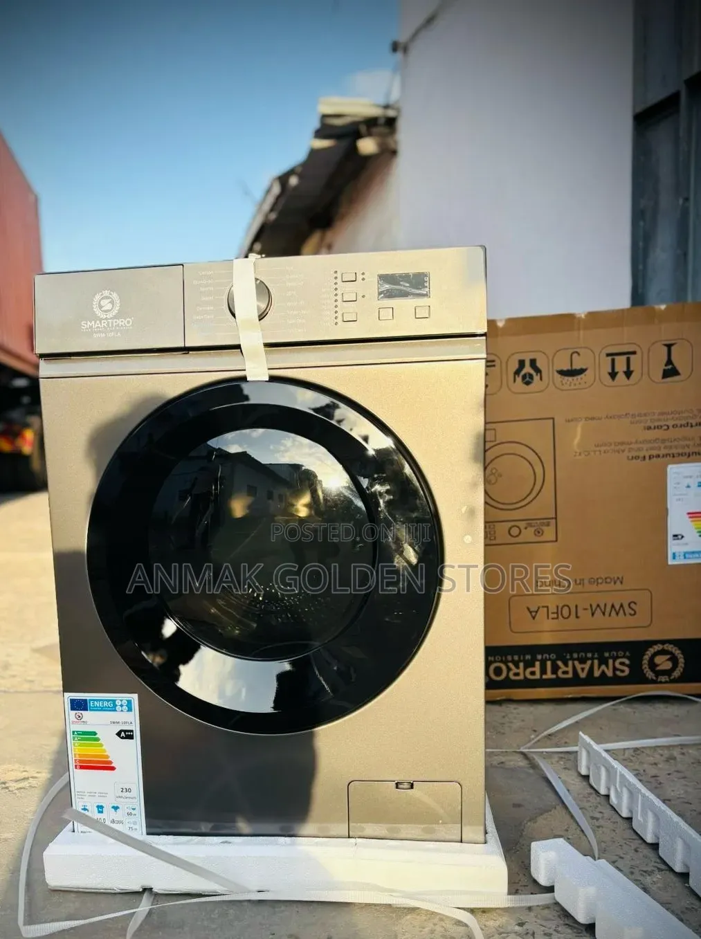 Smartpro 8kg Front Load Fully Automatic Washing Machine Anmak