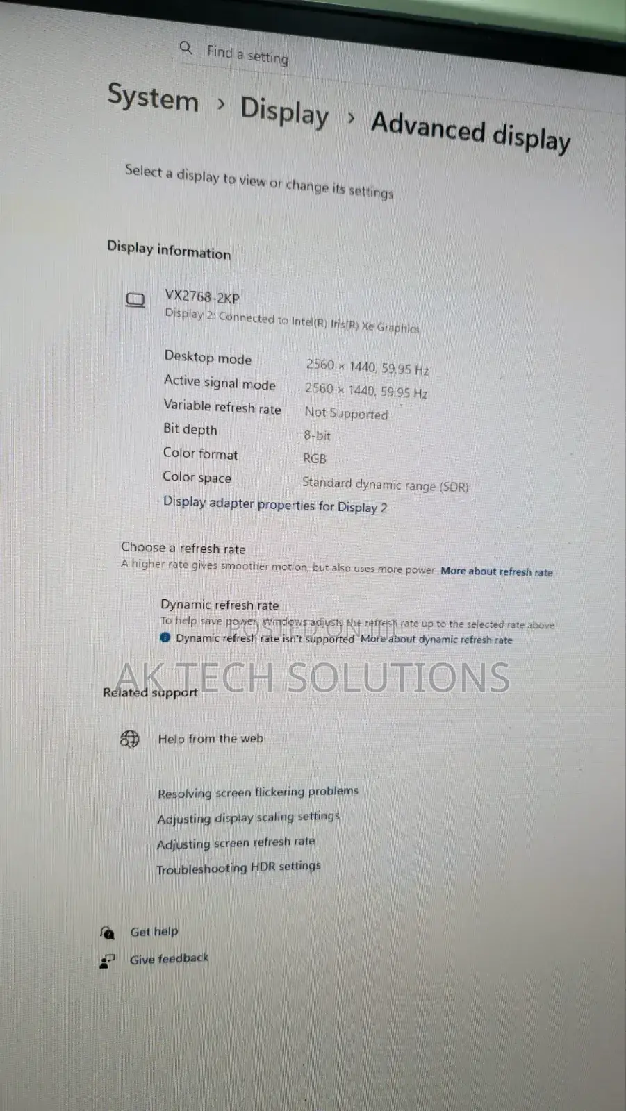 Viewsonic Vx2768-2kp
 Display 
144hz Refresh Rate 
Speakers 