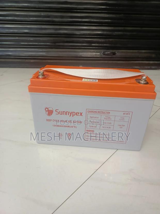 Sunnypex 12v 80ah Deep Cycle Solar Gel Battery