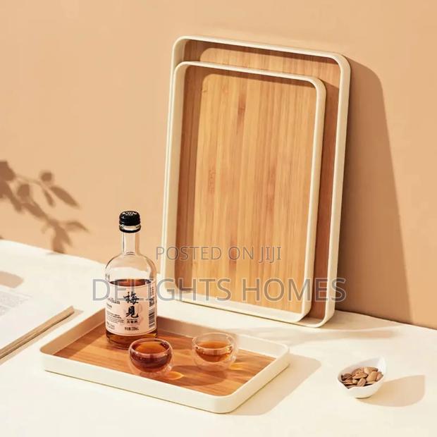 3pc Premium Wooden Serving Trays-Hg - thumbnail 3