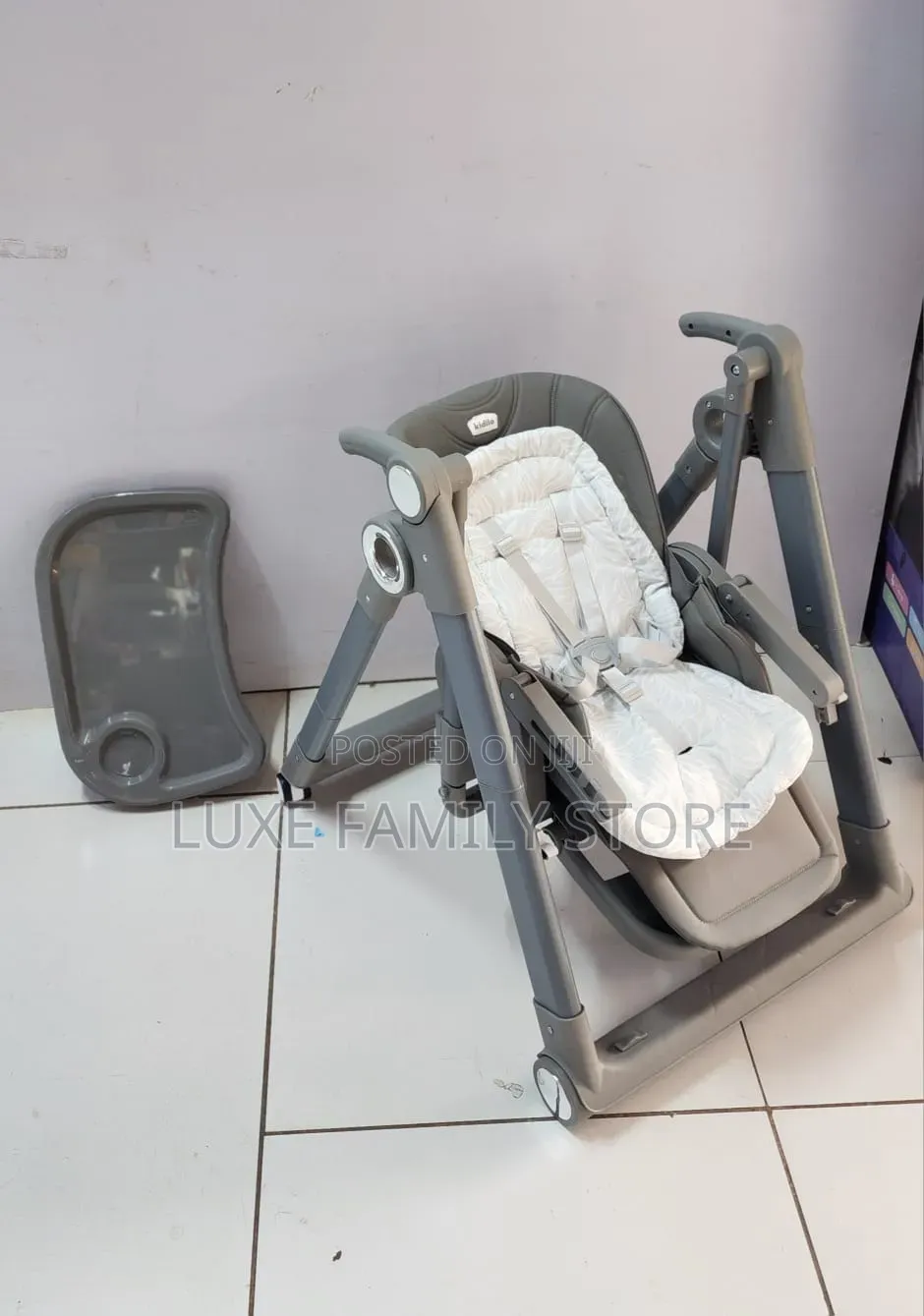 Kidilo Adjustable Height Manual Swing Feeding Chair
