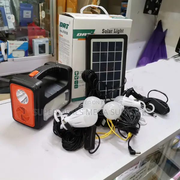 Dat at-9011b Home Solar Lighting With Fm Radio Torch and Usb Charging