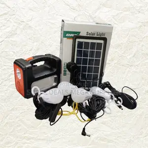Dat at-9011b Solar Lighting Kit With Fm Radio and Led Bulbs