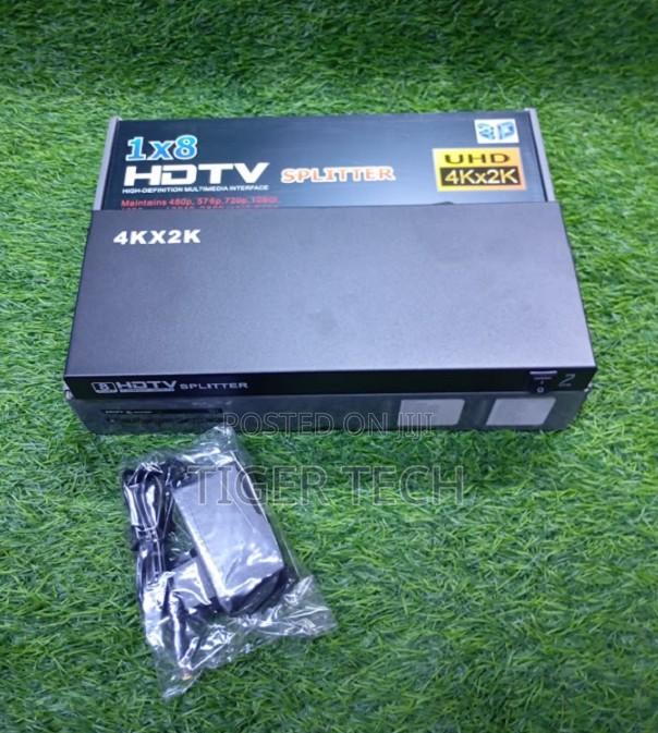 Quality Hdmi Splitter 1x8 Hub - 8 Ports for Video Distribution