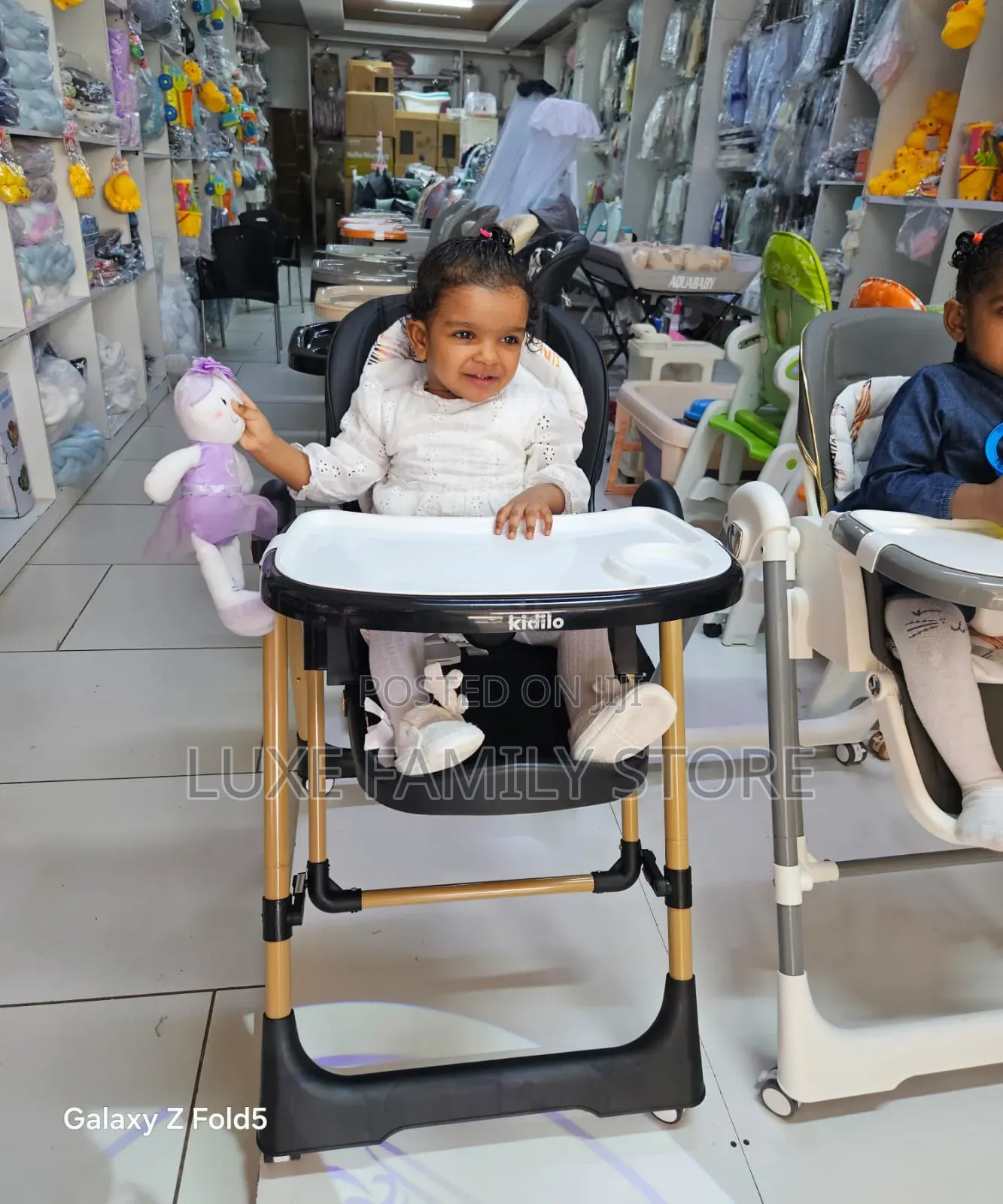 Adjustable Height Manual Swing High Chair