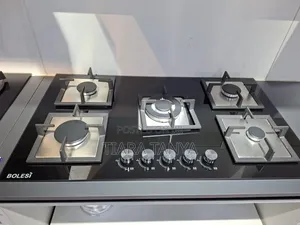Bolesi Built in 5 Gas Tampered Glass Hob