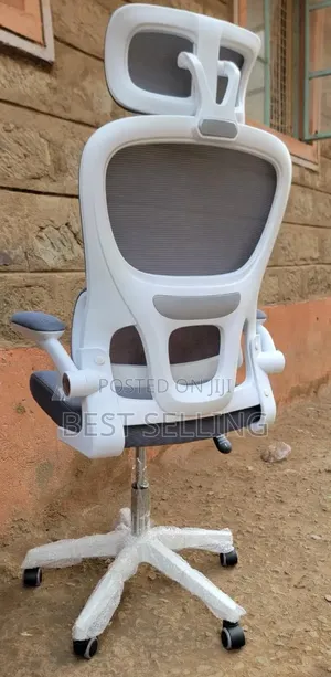 White Executive Office Chair With Lumbar Support